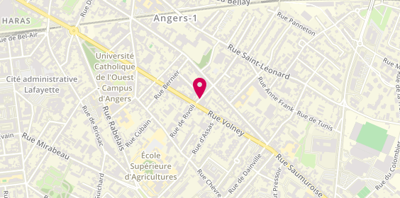 Plan de BATTAIS-CESBRON Sylvie, 45 Rue Bourgonnier, 49000 Angers
