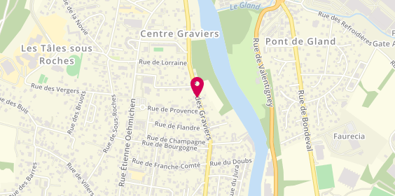 Plan de GAUTIER Stéphanie, 53 Rue des Graviers, 25700 Valentigney