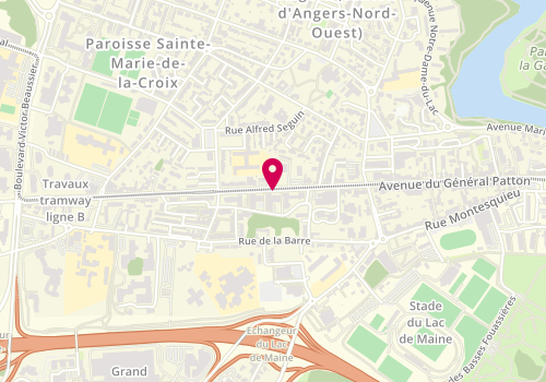 Plan de LEGUAY Aurélie, 99 Avenue du Général Patton, 49000 Angers