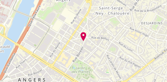 Plan de THOMAS Xavier, 8 Rue Boreau, 49100 Angers