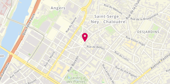 Plan de VIGNERON Véronique, 12 Rue de la Chalouère, 49100 Angers