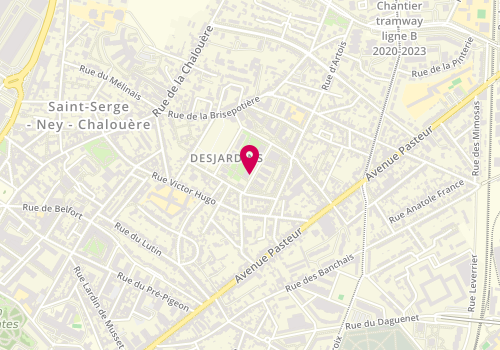 Plan de NOYARET Isabelle, 6 Rue du Comte de Tourville, 49100 Angers