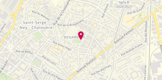 Plan de Dolorès BOISHU, 6 Rue du Comte de Tourville, 49100 Angers