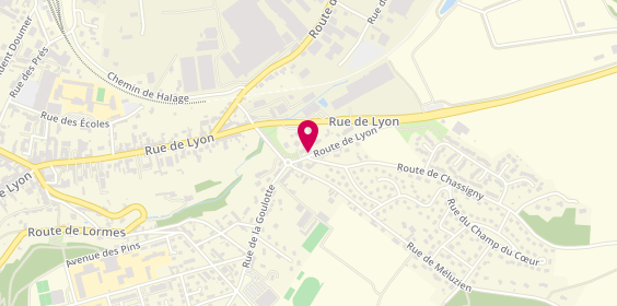 Plan de MONNOT Patricia, 60 Ter Route de Lyon, 89200 Avallon