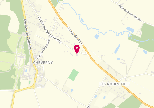 Plan de COEURET Karine, 36 Route de Romorantin, 41700 Cheverny