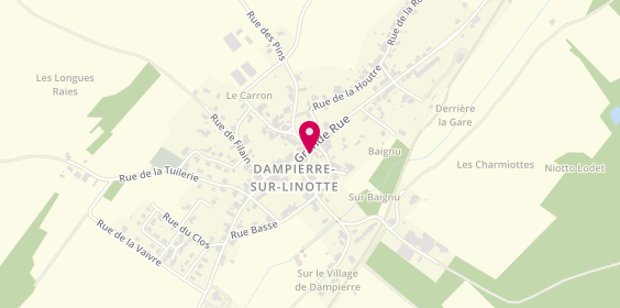 Plan de BENGUELLA Sylvie, 1 Place de l'Eglise, 70230 Dampierre-sur-Linotte