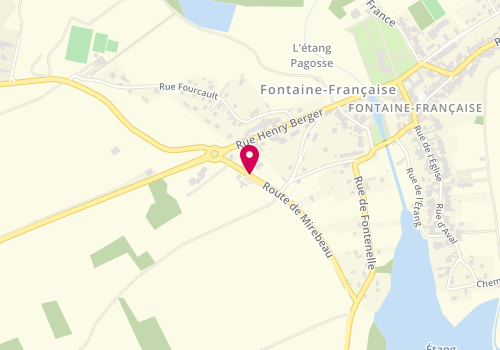 Plan de LAIGRE Jade, 4 Route de Mirebeau, 21610 Fontaine-Française