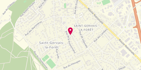 Plan de FOURMY Manon, 1 Rue des Bleuets, 41350 Saint-Gervais-la-Forêt