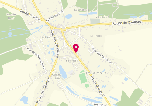Plan de LAGIERE Maité, 47 Route d'Argent, 45620 Cerdon