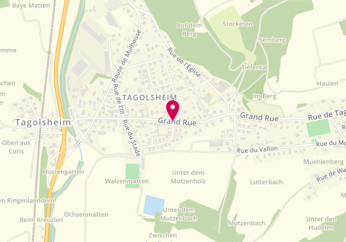 Plan de GILLE Fabienne, 33 Grand Rue, 68720 Tagolsheim
