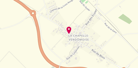 Plan de BAUDIN Raphaëlle, 9 Route de Vendome, 41330 La Chapelle-Vendômoise