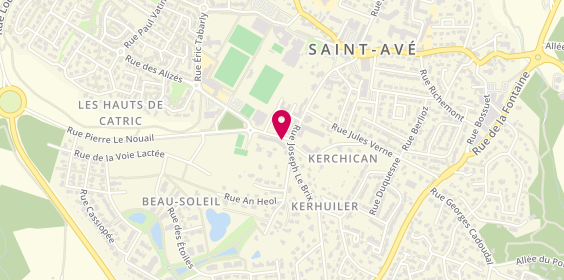 Plan de LE CLERC GUILLEMOT Michèle, 3 Rue Pierre le Nouail, 56890 Saint-Avé