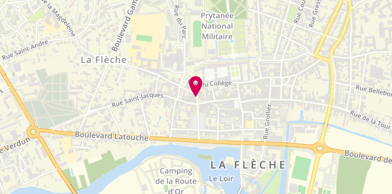Plan de OGEREAU Delphine, 3 Place Lazare de Baif, 72200 La Flèche