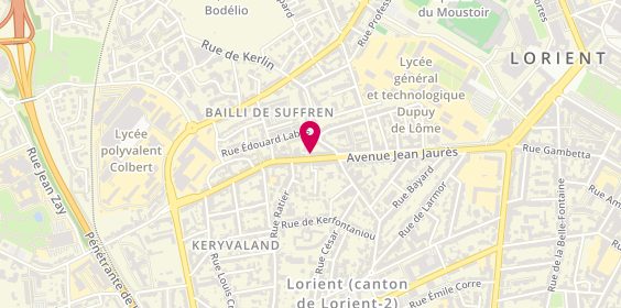 Plan de HUE Fabiola, 9 Rue de Merville, 56100 Lorient