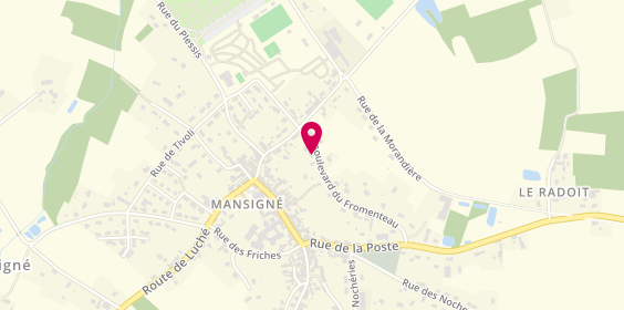 Plan de BEGRAND Nadège, 11 Boulevard du Fromenteau, 72510 Mansigné