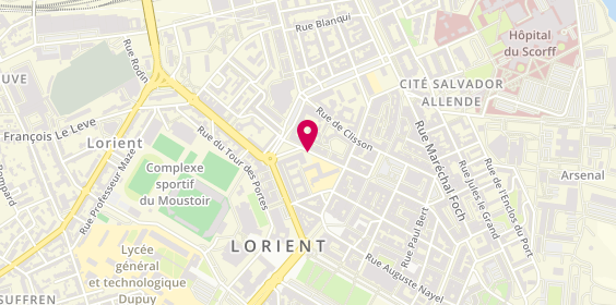 Plan de TONNERRE Jacques, 16 Rue Vauban, 56100 Lorient