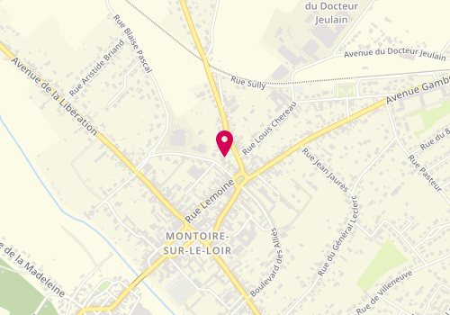 Plan de LECLERCQ Léa, 11 Place des Patis, 41800 Montoire-sur-le-Loir