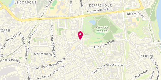 Plan de LEBRISE Damien, 106 Rue Jules Guesde, 56600 Lanester