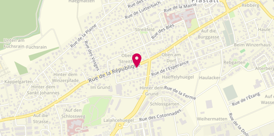 Plan de FRANCILLETTE Delphine, 189 Rue de la République, 68120 Pfastatt