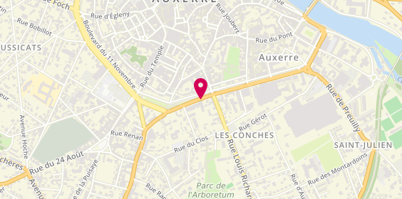 Plan de MILLOT Marie, 16 Boulevard Davout, 89000 Auxerre