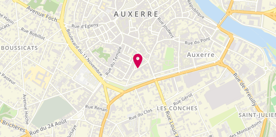 Plan de MOSNIER Florence, 5 Rue Marcelin Berthelot, 89000 Auxerre