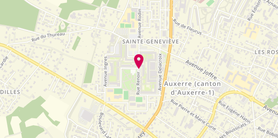 Plan de AACHACH Issam, 8 Bis Rue Renoir, 89000 Auxerre