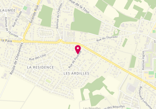 Plan de YOUBI Azzeddine, 1 Rue de Picardie, 89000 Saint-Georges-sur-Baulche