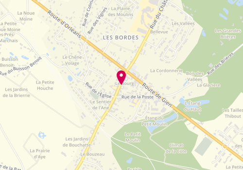 Plan de GONZALEZ Aurélie, 13 Rue de la Mairie, 45460 Les Bordes