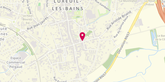 Plan de BEUGNOT Jean Benoît, 12 Rue Aristide Briand, 70300 Luxeuil-les-Bains