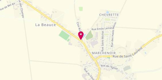Plan de CALLUT Françoise, 1 Route de Saint Léonard, 41370 Marchenoir
