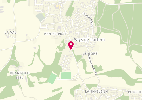 Plan de LEFEUVRE Chantal, 2 Rue des Anciens Combattants, 56650 Inzinzac-Lochrist