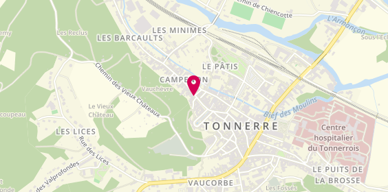 Plan de HARIOT Laure, 39 Rue Général Campenon, 89700 Tonnerre