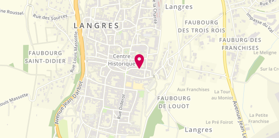 Plan de HUDELEY Vincent, 16 Rue du Petit Cloître, 52200 Langres