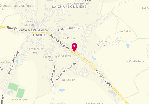 Plan de GILET Magali, 2 Rue du Porteau, 45290 Varennes-Changy