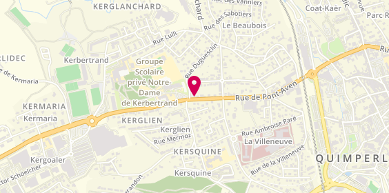 Plan de LE Berre Charlotte, 150 Rue de Pont Aven, 29300 Quimperlé