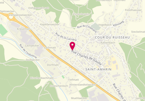 Plan de MERCIER Valérie, 92 Rue Charles de Gaulle, 68550 Saint-Amarin
