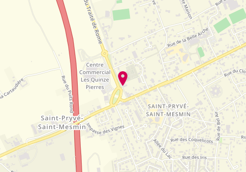 Plan de QUINTAS Marina, 6 Rue des Quinze Pierres, 45750 Saint-Pryvé-Saint-Mesmin