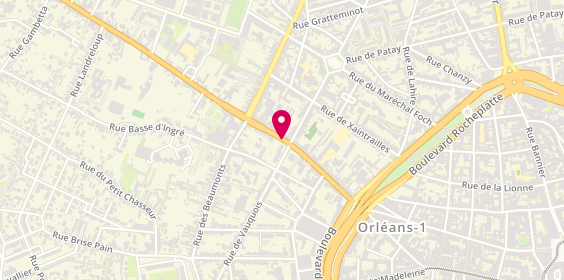 Plan de BOQUET Françoise, 25 Rue Faubourg Saint Jean, 45000 Orléans