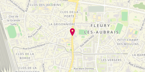 Plan de PETIT Delphine, 150 Rue Marcelin Berthelot, 45400 Fleury-les-Aubrais