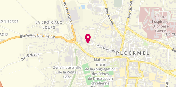 Plan de MAHÉ Delphine, 75 Rue de la Gare, 56800 Ploërmel