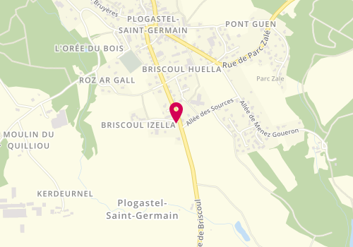 Plan de NEDELEC Florence, Briscoul Huella, 29710 Plogastel-Saint-Germain