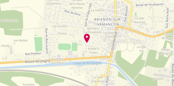 Plan de BRUNEAUD Emeline, 10 Rue du 11 Novembre, 89210 Brienon-sur-Armançon