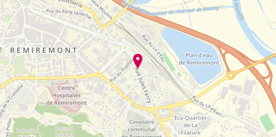 Plan de THOMAS Amandine, 3 Rue Jules Ferry, 88200 Remiremont