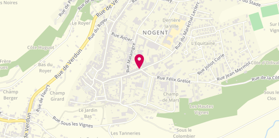 Plan de NANCEY Elodie, 63 Bis Rue Carnot, 52800 Nogent
