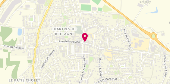 Plan de GENDRON Elodie, 45 Rue de la Poterie, 35131 Chartres-de-Bretagne