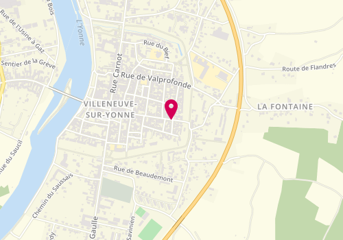 Plan de SOTTANA Dominique, 46 Rue du Puits d'Amour, 89500 Villeneuve-sur-Yonne