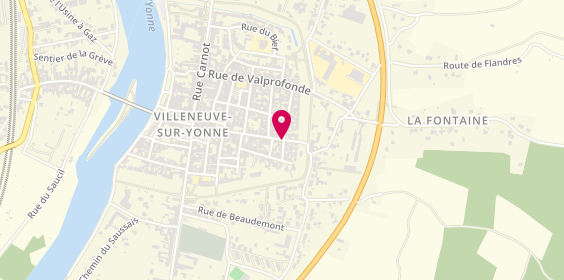 Plan de BAUDOIN Emilie, 46 Rue du Puits d'Amour, 89500 Villeneuve-sur-Yonne