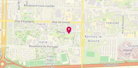 Plan de DESNOS Estelle, 22 Allee du Gacet, 35200 Rennes