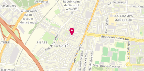 Plan de CASTREC Annabelle, 19 Rue du Temple de Blosne, 35136 Saint-Jacques-de-la-Lande