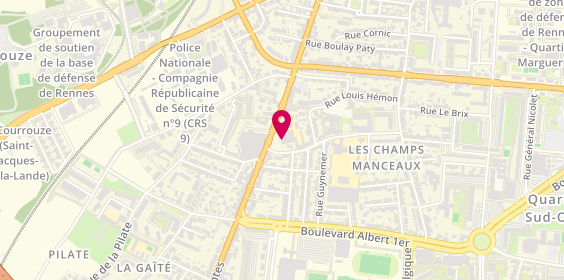 Plan de LEPEROU Nathalie, 263 Rue de Nantes, 35200 Rennes